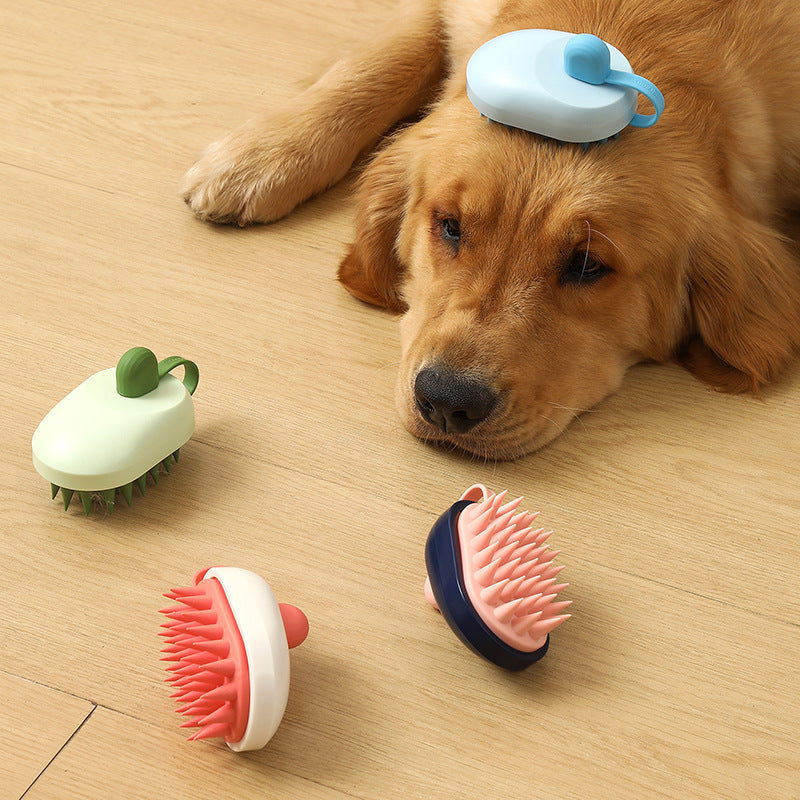 Brosse de Massage en Silicone pour Chien