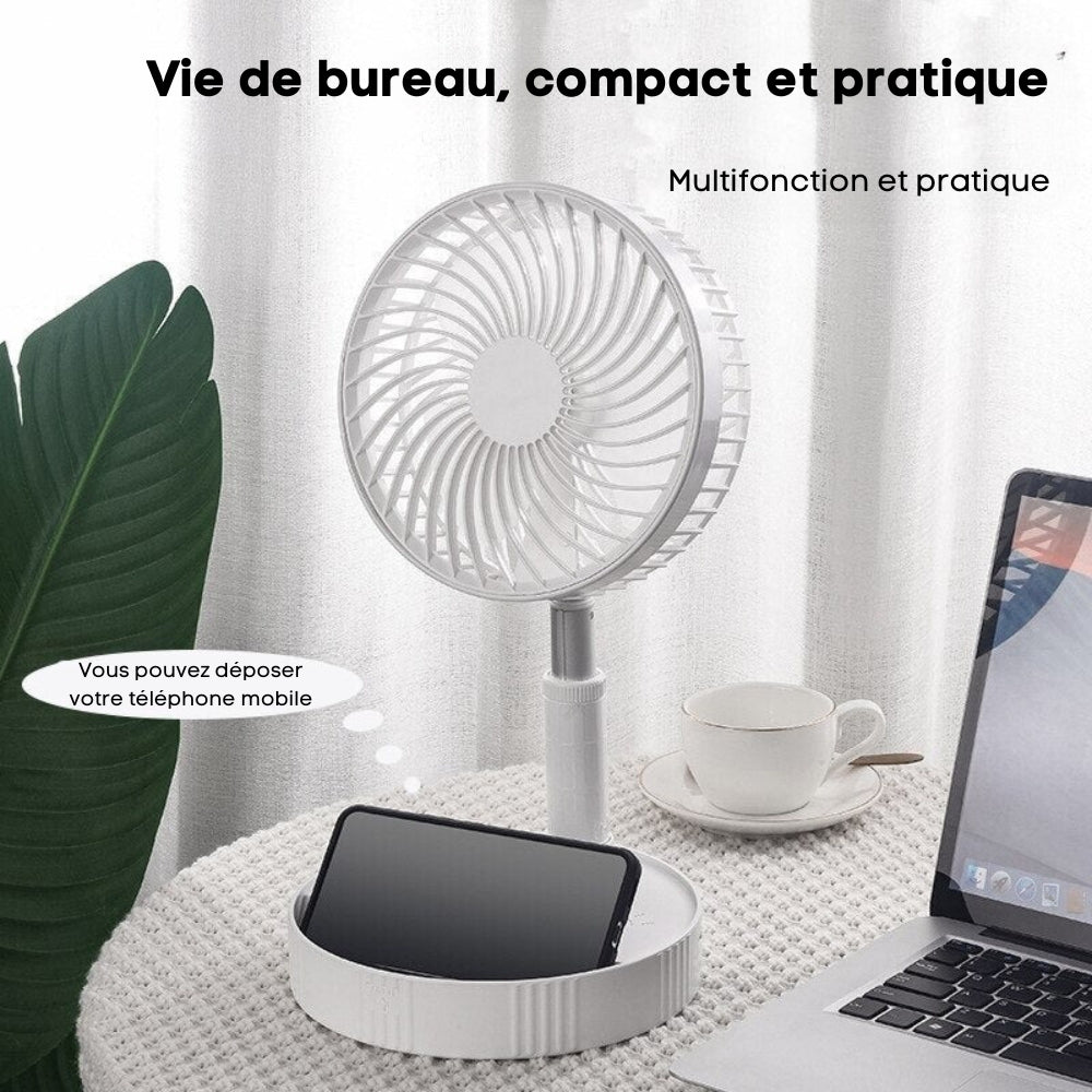 FoldAir - Ventilateur portable rétractable sans fil